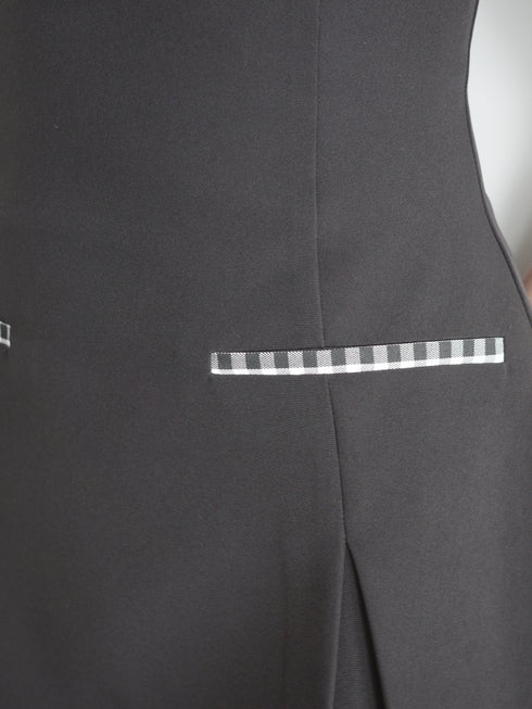 ギンガムドッキングAラインワンピース