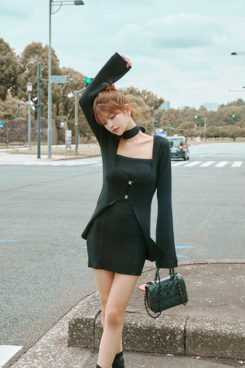 バックルニットアンサンブル