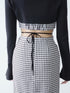 Back open houndstooth ensemble