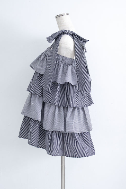 2wayシャツティアードワンピース