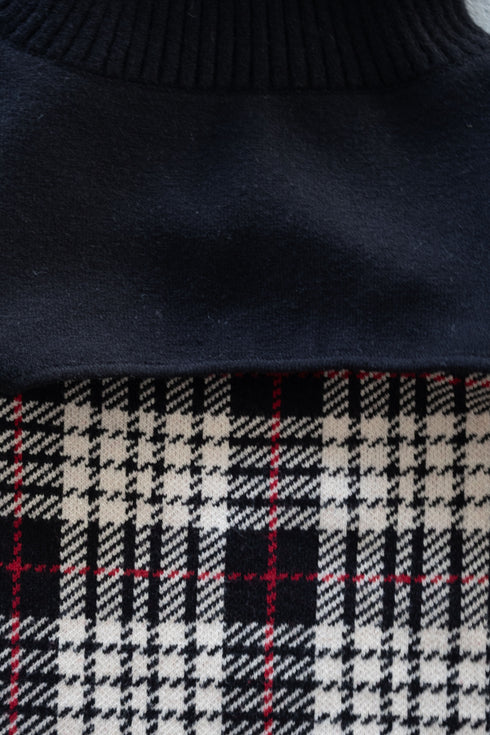 2wayプレイドニットトップス