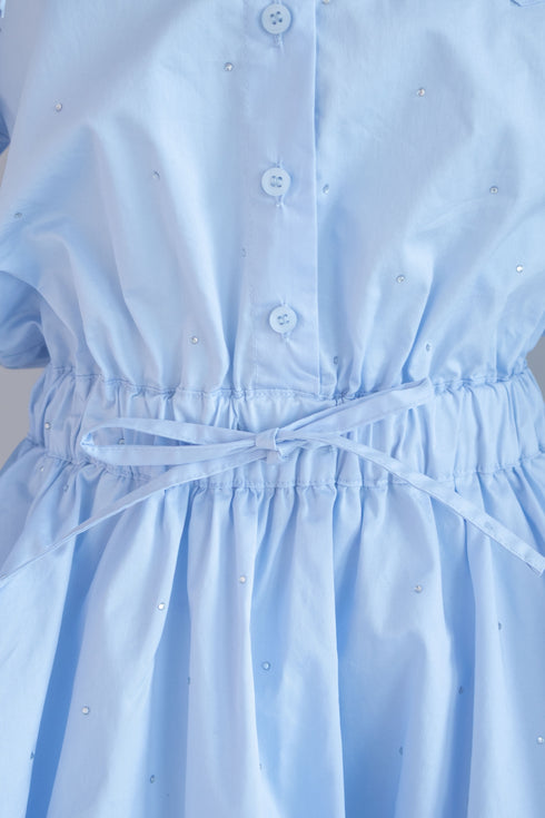 ビジューバルーンシャツアンサンブル