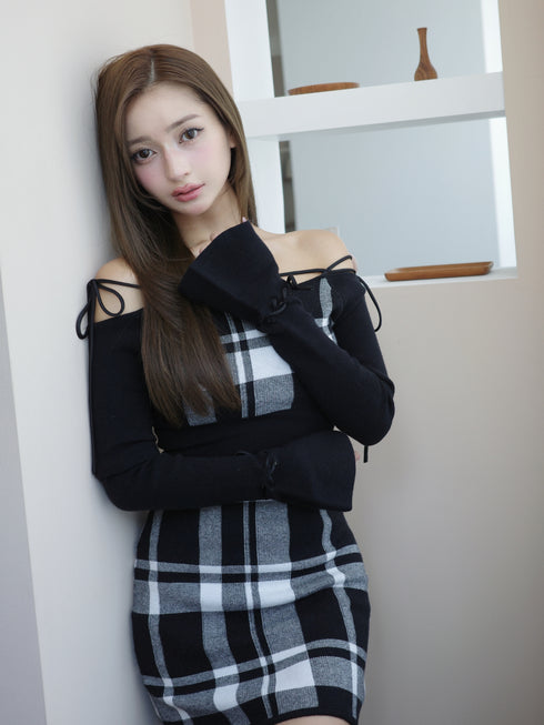 String core mini dress