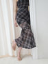 ストリングコアシースルーチェックワンピース