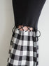 Gingham Check String Core Dress