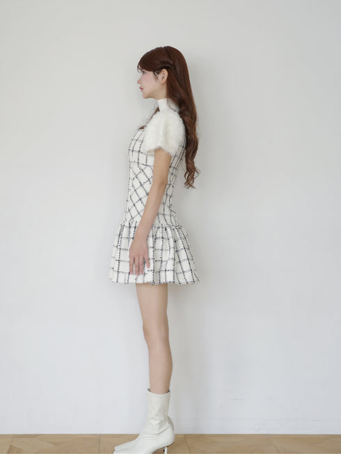 Étoile Check tweed ワンピース