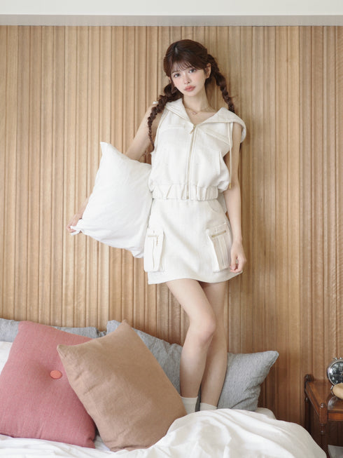 ツイードカーゴアメスリセットアップ