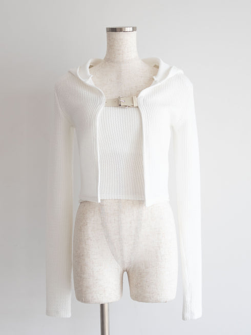 ベルテッドフーディートップス