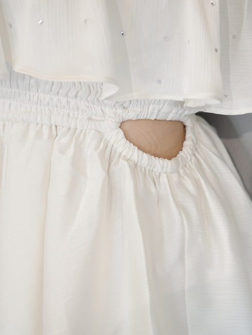 ティアードビジューロングワンピース