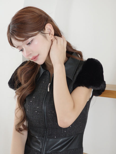 2wayカービーツイードワンピース