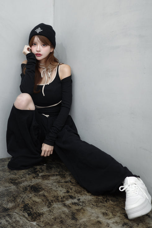 バイカラーストリング3ピースセットアップ