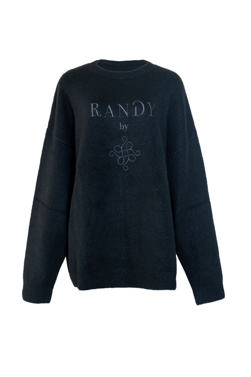 オーバーサイズロゴニットプルオーバー