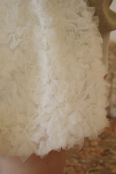 チュールバルーンミニスカート