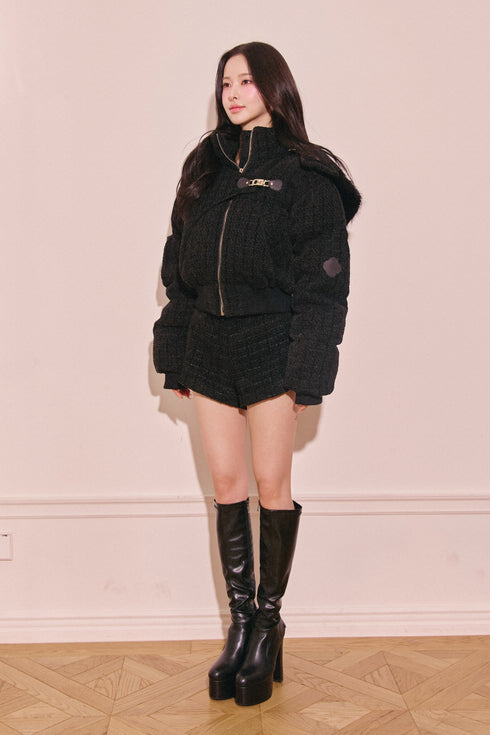 ベロアツイードショートパンツ