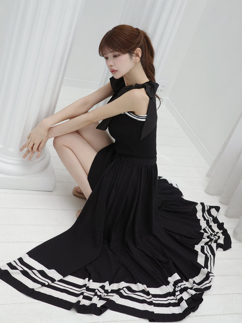 2-way two-tone knit set