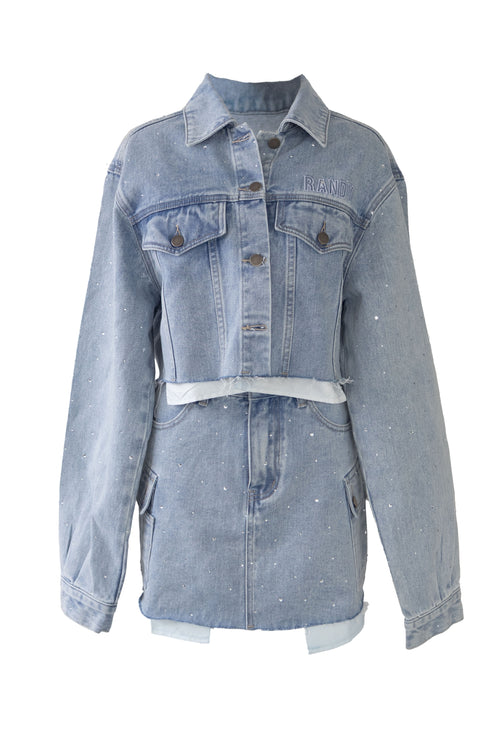 ビジューデニムセットアップ