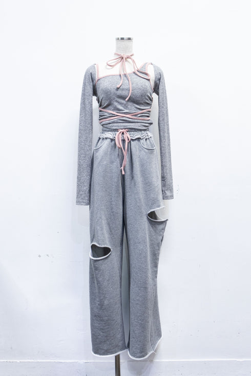 バイカラーストリング3ピースセットアップ