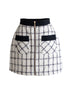 Étoile Check tweedジップスカート