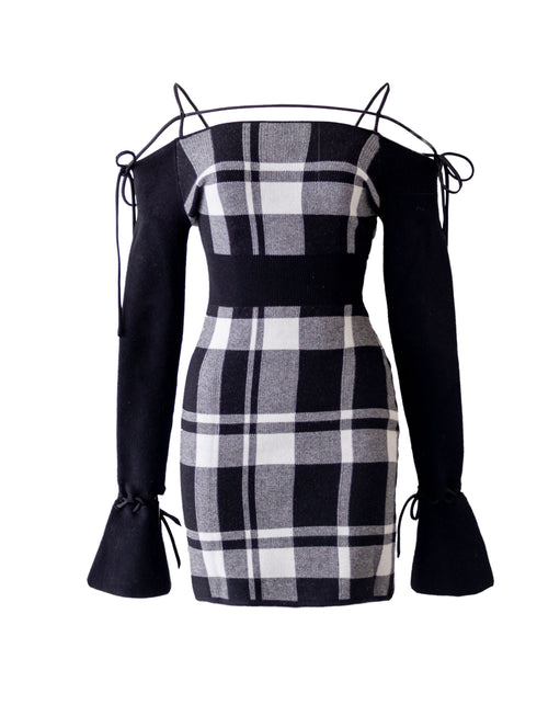 String core mini dress