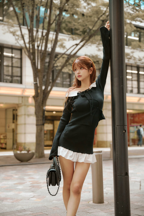 シャツドッキングベアニットアンサンブル