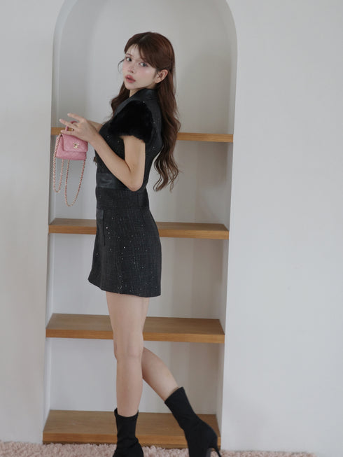 2wayカービーツイードワンピース