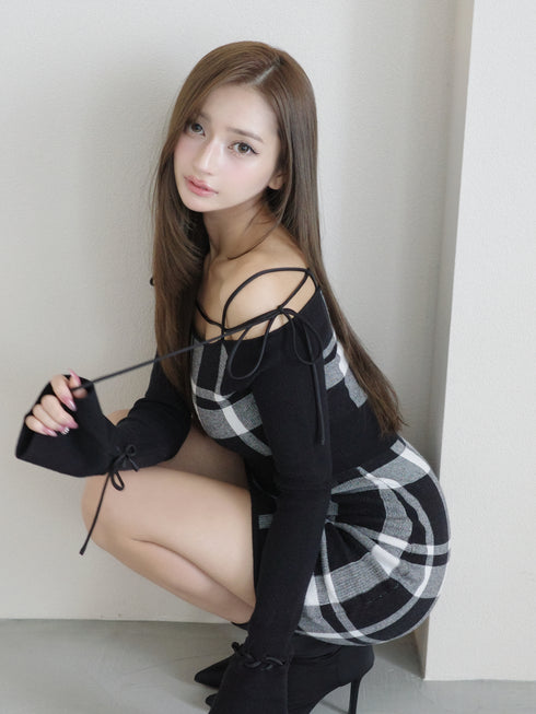 String core mini dress