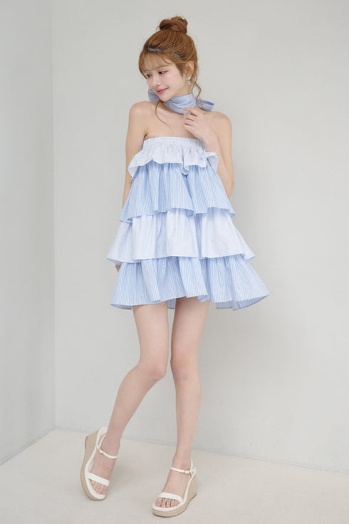 2wayシャツティアードワンピース