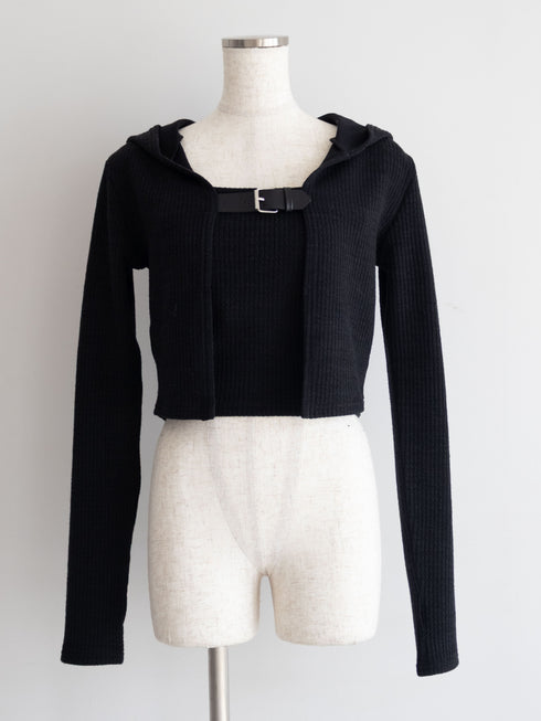 ベルテッドフーディートップス