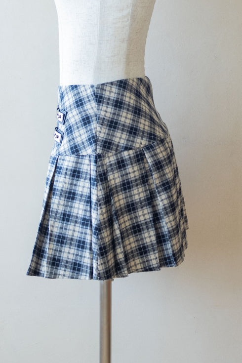 ベルテッドプレッピースカート