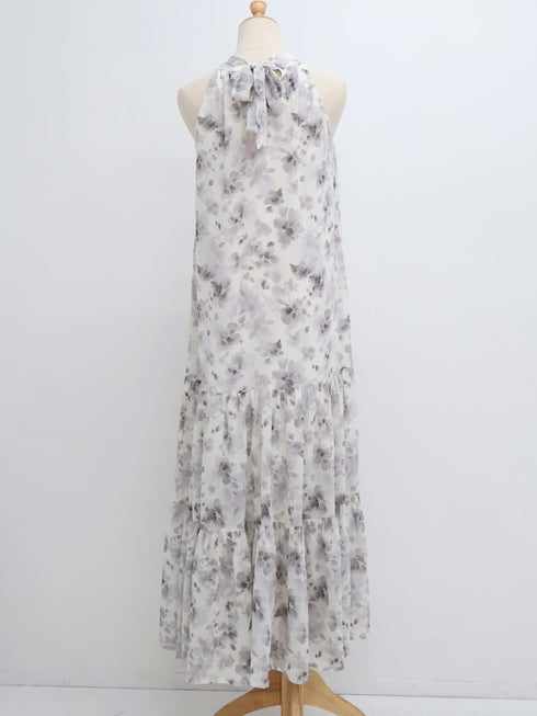 ホルターネックフレグランスマキシワンピース