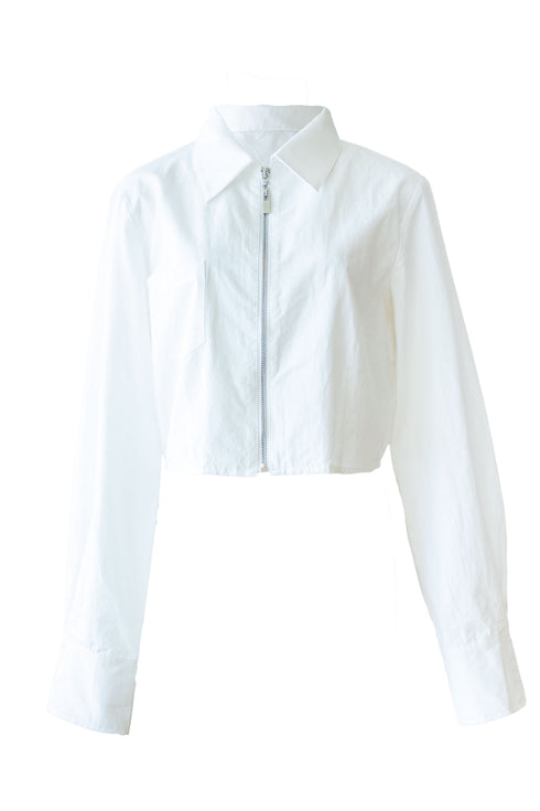 ショートジップアップシャツ