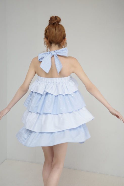 2wayシャツティアードワンピース