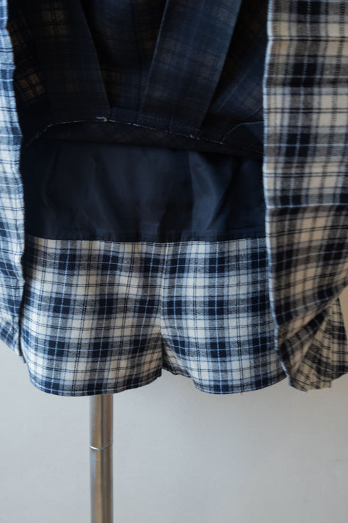 ベルテッドプレッピースカート