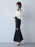 カットアウトマーメイドデニムスカート