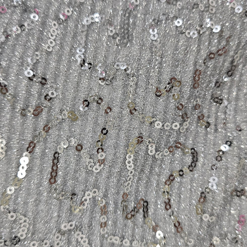 Shoulder cutout sequin sweatshirt setup