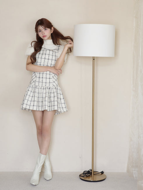Étoile Check tweed ワンピース