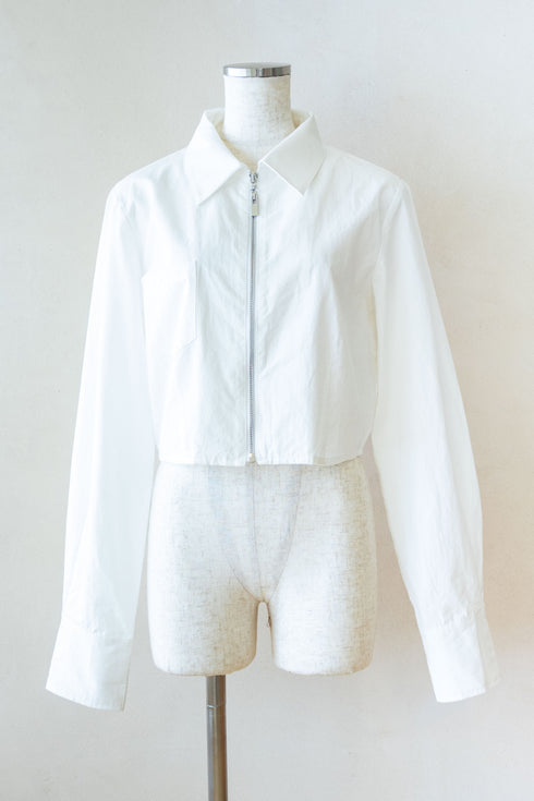 ショートジップアップシャツ