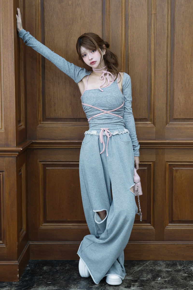 バイカラーストリング3ピースセットアップ – Randy