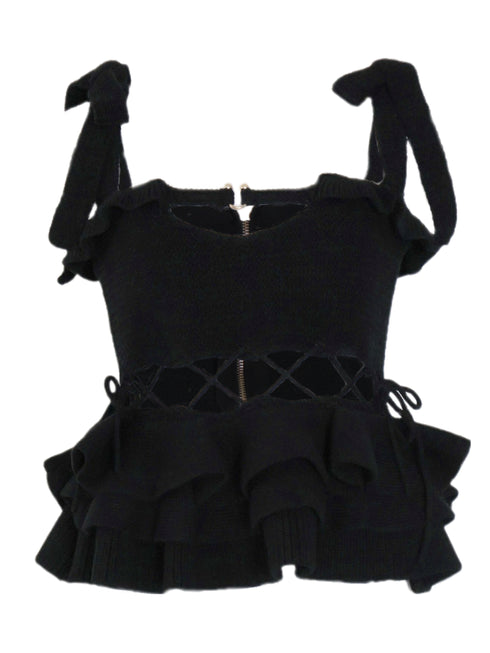 2wayストリングコアニットトップス