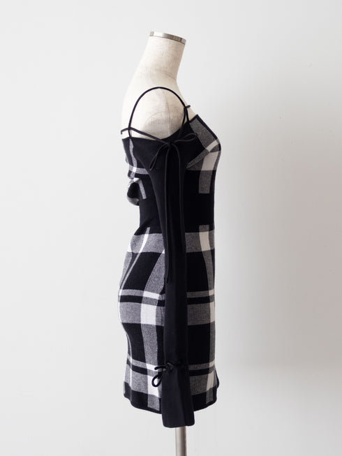 String core mini dress