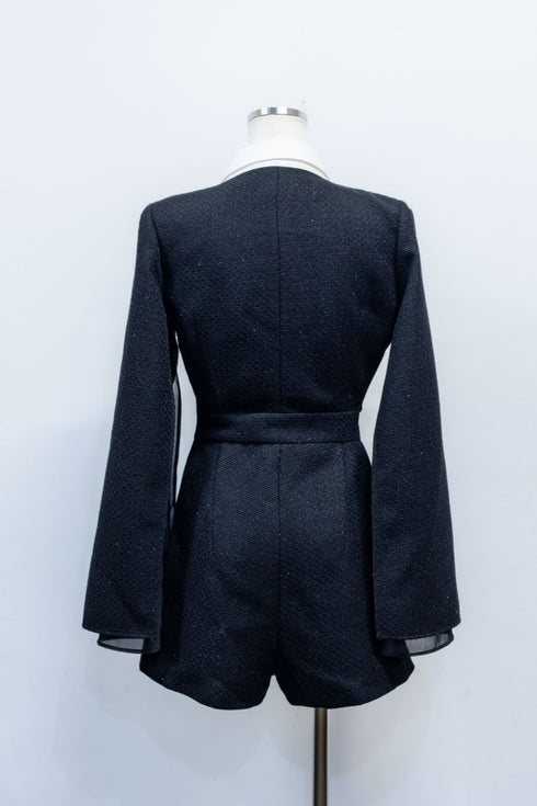 シアードッキングバックルツイードコンビネゾン