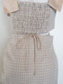 バックオープンハウンドチェックワンピース
