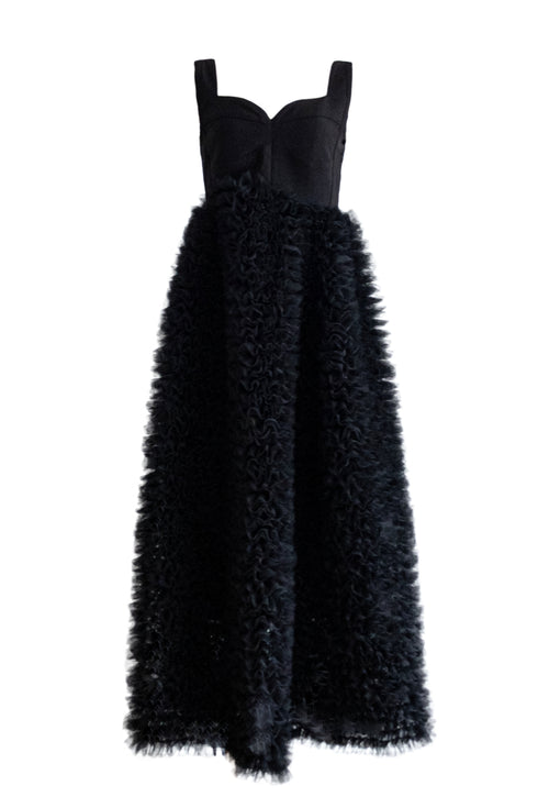 チュールビスチェワンピース(BLACK)