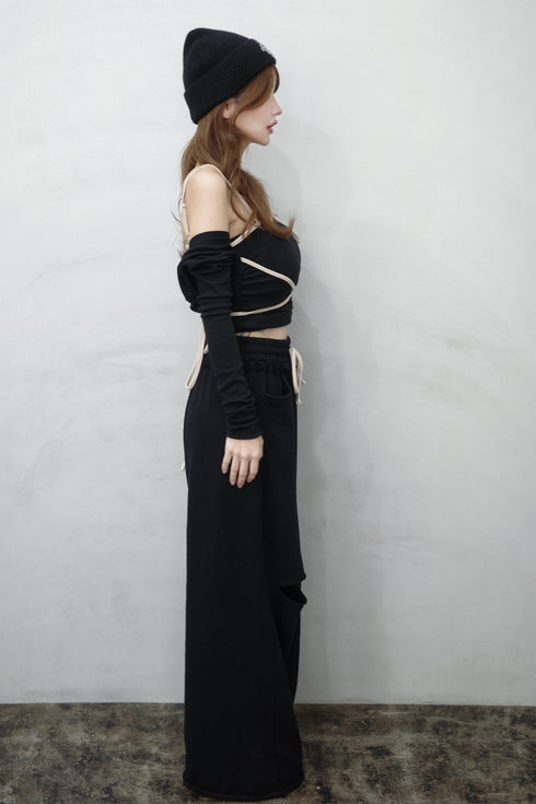 バイカラーストリング3ピースセットアップ