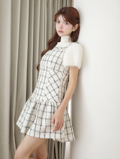 Étoile Check tweed ワンピース
