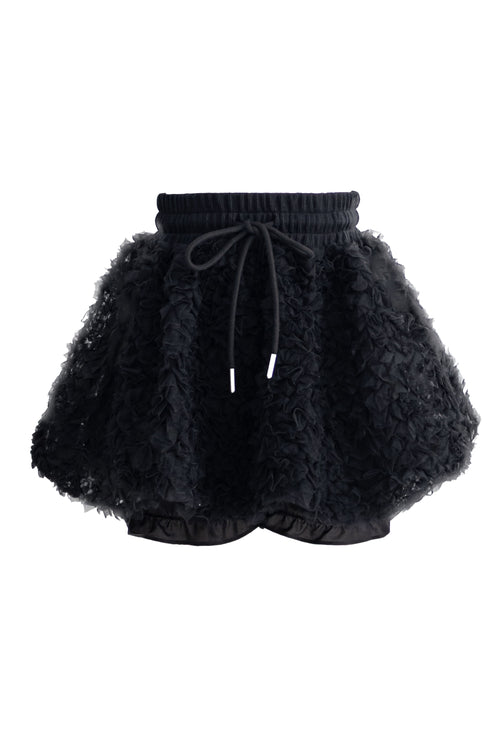 チュールバルーンミニスカート