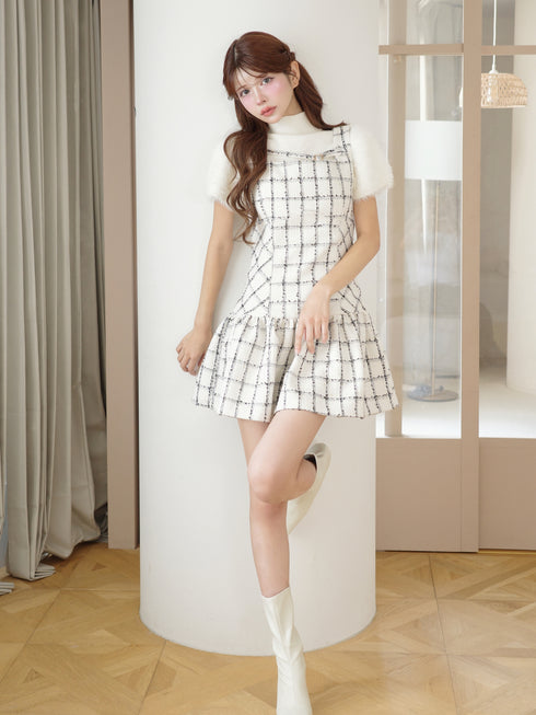 Étoile Check tweed ワンピース