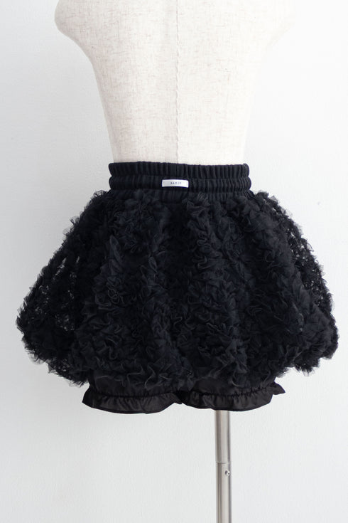 チュールバルーンミニスカート