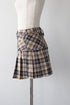 フェイクドッキングプレイドミニスカート