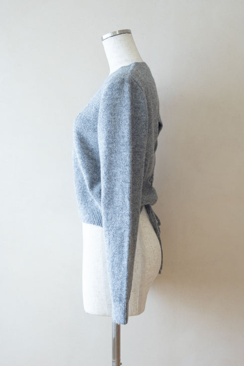 バックレースアップニットトップス